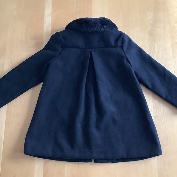 Gymboree Fleece Coat Faux Fur Collar - Picture 3 of 7